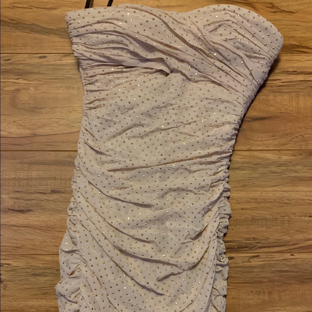 Bebe dress nude